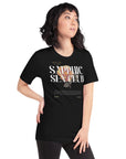 Sapphic Sex Club Graphic Tee Lesbian Pride T-Shirt Black Relaxed Fit T-Shirt Relaxed Fit T-Shirt