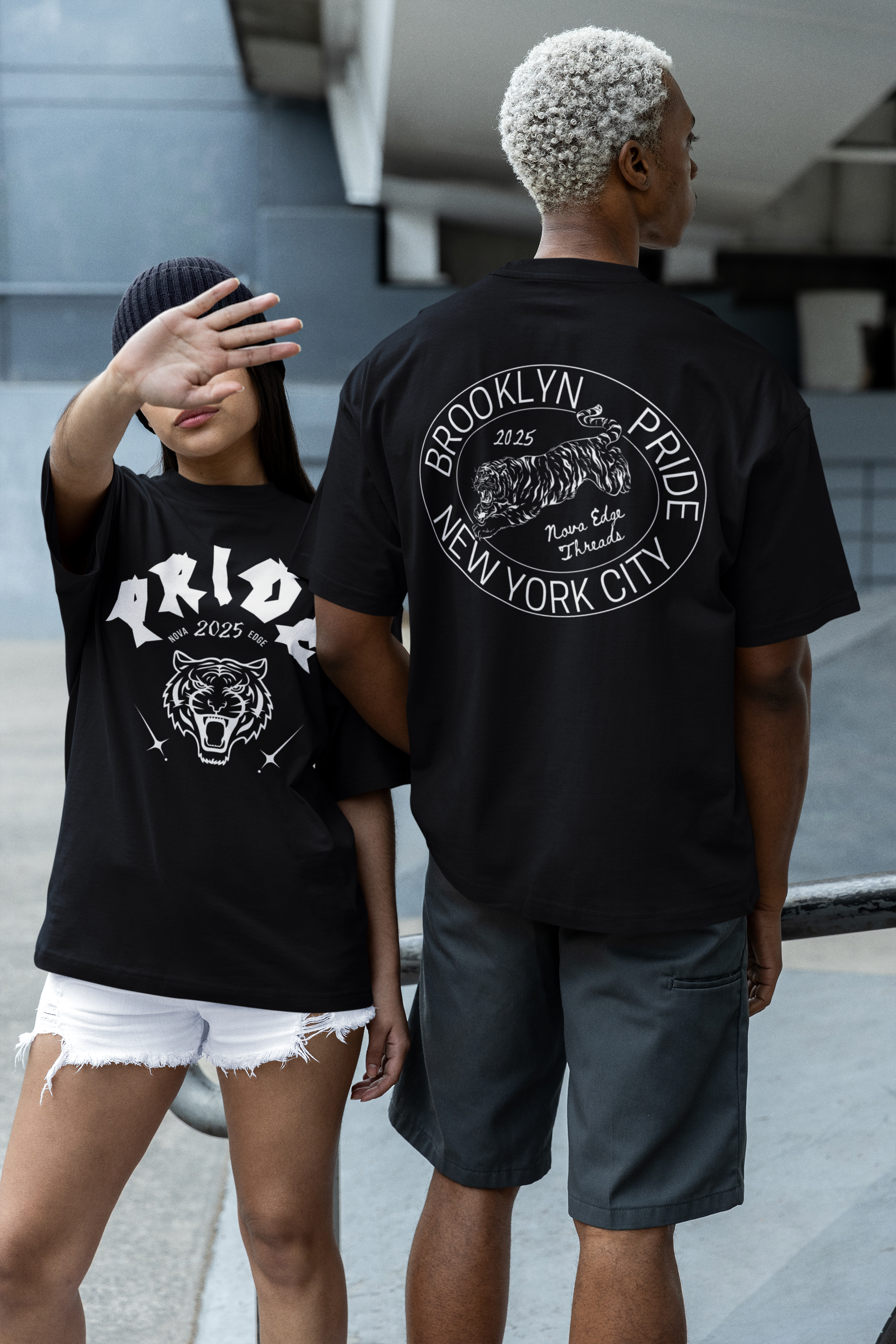 Brooklyn Pride 2025 Back Graphic by Nova Edge Threads Sorona Quick-Dry Cooling T-shirt Quick Dry Cooling T-Shirt