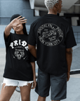 Brooklyn Pride 2025 Back Design on the Size Inclusive Black Relaxed Fit T-shirt Relaxed Fit T-Shirt