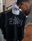 Big Zaddy Mesh Tee LGBTQ Pride Black See-through Boxy Net T-shirt See-through Boxy Net T-Shirt