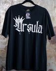 Ursula Spray Paint Crown Graphic Tee Lesbian Pride T-Shirt Black Oversize Deep Drop Shoulder Tee Oversize Deep Drop Shoulder Tee - 190 GSM