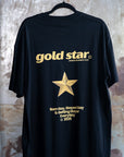 Gold Star T Shirt Born Gay, Stayed Gay Pride T-Shirt Black Oversize Deep Drop Shoulder Tee Oversize Deep Drop Shoulder Tee - 190 GSM