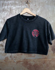 Feral Femme Club Red Lesbian & Queer Womxn Pride Snow Washed Crop Top Snow Washed Crop Top