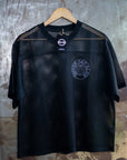 Queer Cat Club Queer Pride on Black Mesh Tee See-through Boxy Net T-shirt See-through Boxy Net T-Shirt