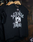LGBTQIA+ Royalty Skull with a Crown on front of Black French Terry Boxy Pride Tank Top French Terry Boxy Tank Top