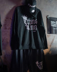 Trans King with a Crown Spray Paint Graffiti Style Hoodie Trans Pride Eco Raglan Hoodie Eco Raglan Hoodie