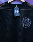 Queer Cat Club Queer Pride on Black Mesh Tee See-through Boxy Net T-shirt See-through Boxy Net T-Shirt