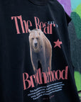 The Bear Brotherhood Graphic Gay Pride Vintage Style on Front of Black French Terry Boxy Tank Top French Terry Boxy Tank Top