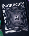 Unapologetically Homocore Graphic Tee Japanese Streetwear Inspired Black Oversize Deep Drop Shoulder Tee Oversize Deep Drop Shoulder Tee - 190 GSM