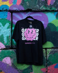Gaymer Graphic Tee Pink Smiley Gay Pride T-Shirt Black Oversize Deep Drop Shoulder Tee Oversize Deep Drop Shoulder Tee - 190 GSM