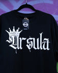 Ursula Spray Paint Crown Graphic Tee Lesbian Pride T-Shirt Black Oversize Deep Drop Shoulder Tee Oversize Deep Drop Shoulder Tee - 190 GSM