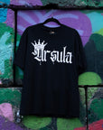 Ursula Spray Paint Crown Graphic Tee Lesbian Pride T-Shirt Black Oversize Deep Drop Shoulder Tee Oversize Deep Drop Shoulder Tee - 190 GSM