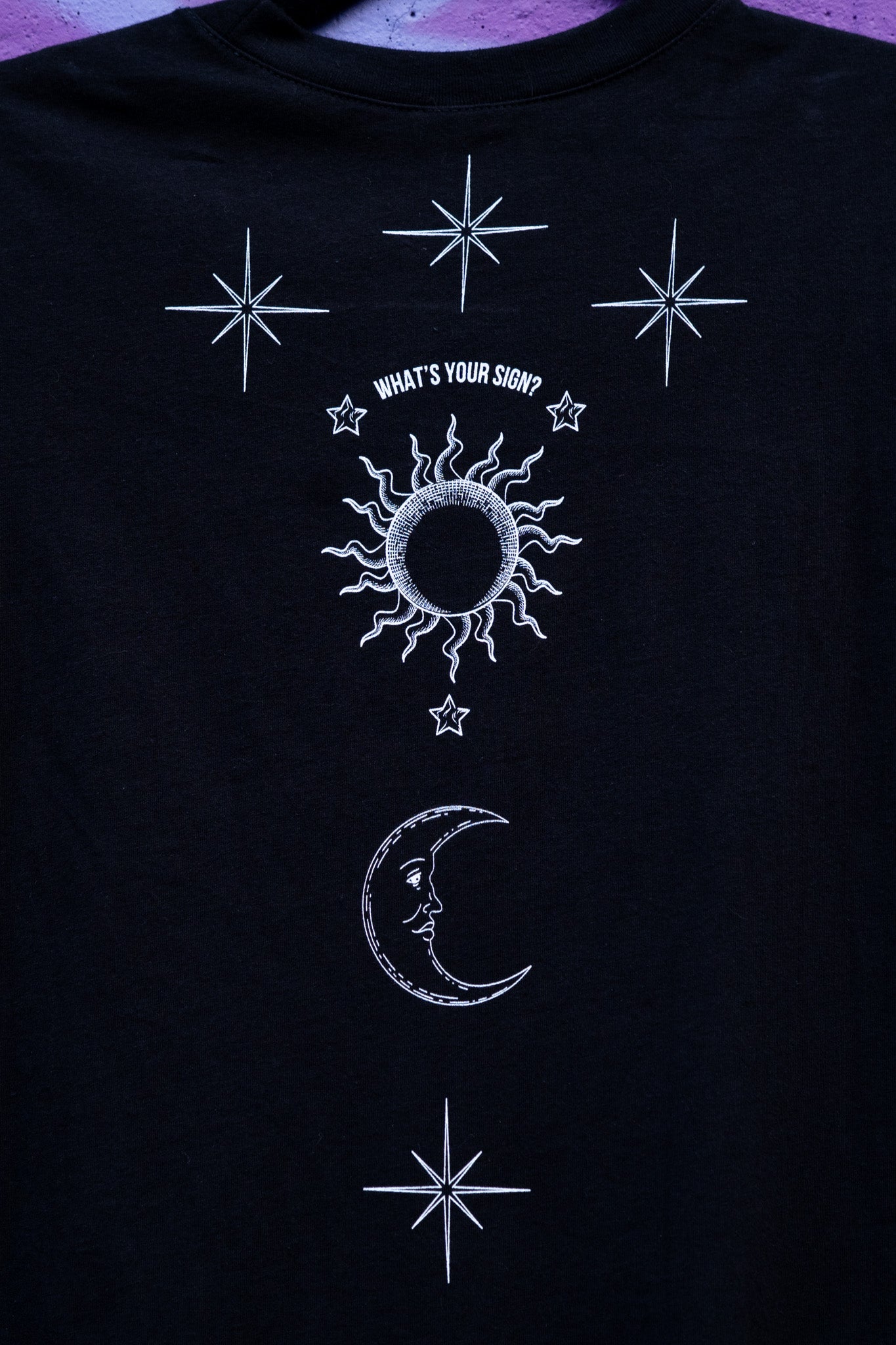 What's your sign? Queer Flirting Back Celestial Design LGBTQIA+ Pride Black Relaxed Fit Tank Top Relaxed Fit Sleeveless Tank Top