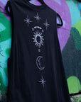 What's your sign? Queer Flirting Back Celestial Design LGBTQIA+ Pride Black Relaxed Fit Tank Top Relaxed Fit Sleeveless Tank Top