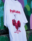 Fruitcake Gay Pride Cherry Summer Oversize Deep Drop Shoulder Tee Oversize Deep Drop Shoulder Tee - 190 GSM