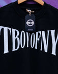 T Boy of NY Boxing Aesthetic front of Black French Terry Boxy Tank Top French Terry Boxy Tank Top