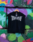 T Boy of NY Boxing Aesthetic front of Black French Terry Boxy Tank Top French Terry Boxy Tank Top