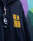 One of Them Enby Pride Yellow Embroidered Black heavy blend zip hoodie Heavy Blend Zip Hoodie