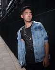 Trans Gender Symbol v1 Celestial Design Trans Pride Graphic Tee Relaxed Fit T-Shirt Relaxed Fit T-Shirt