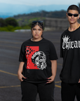 Chicane Intersectional Pride Gear Gender Diversity Streetwear Spray Paint Oversize Deep Drop Shoulder Tee - 190 GSM