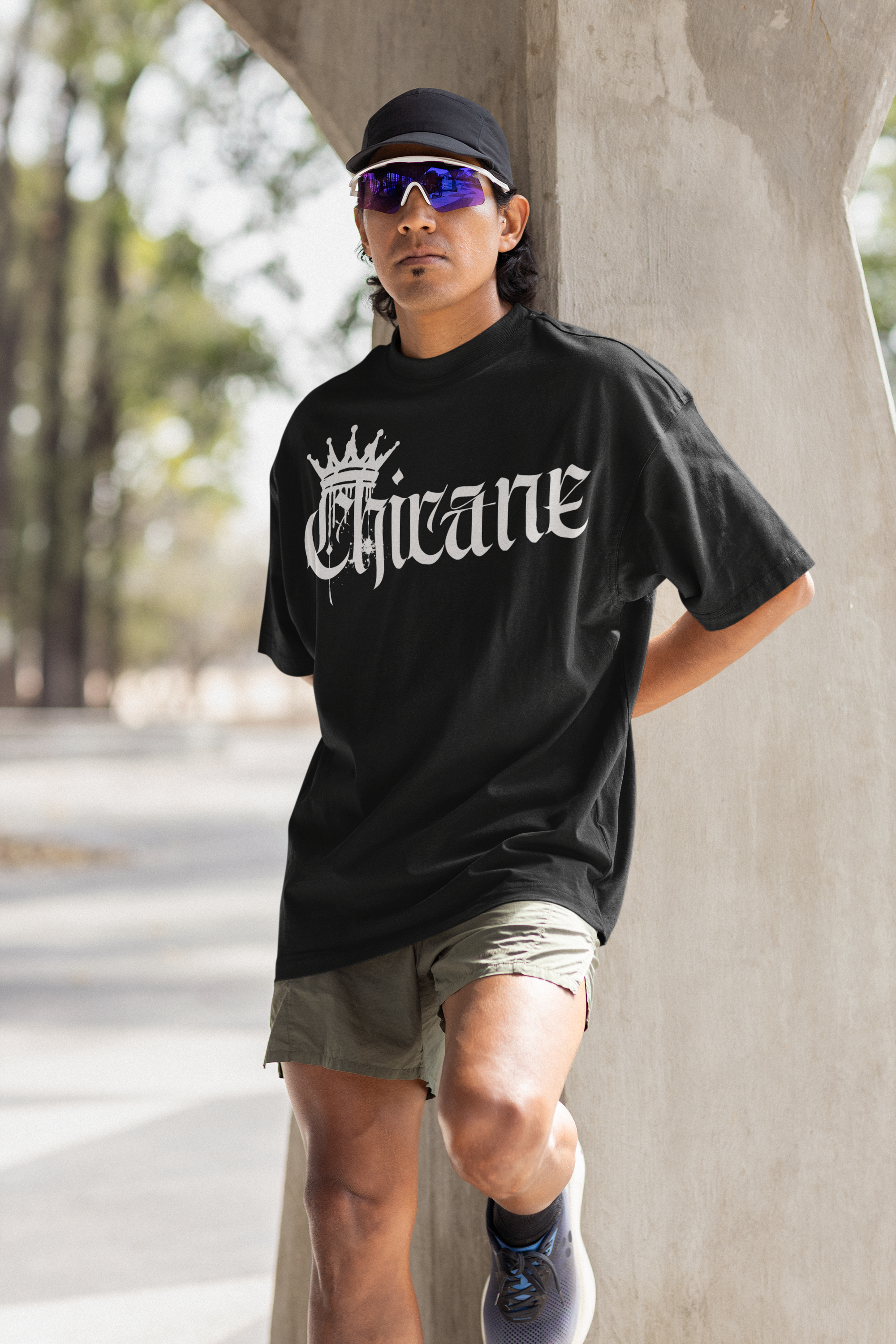 Chicane Intersectional Pride Gear Gender Diversity Streetwear Spray Paint Oversize Deep Drop Shoulder Tee - 190 GSM Oversize Deep Drop Shoulder Tee - 190 GSM