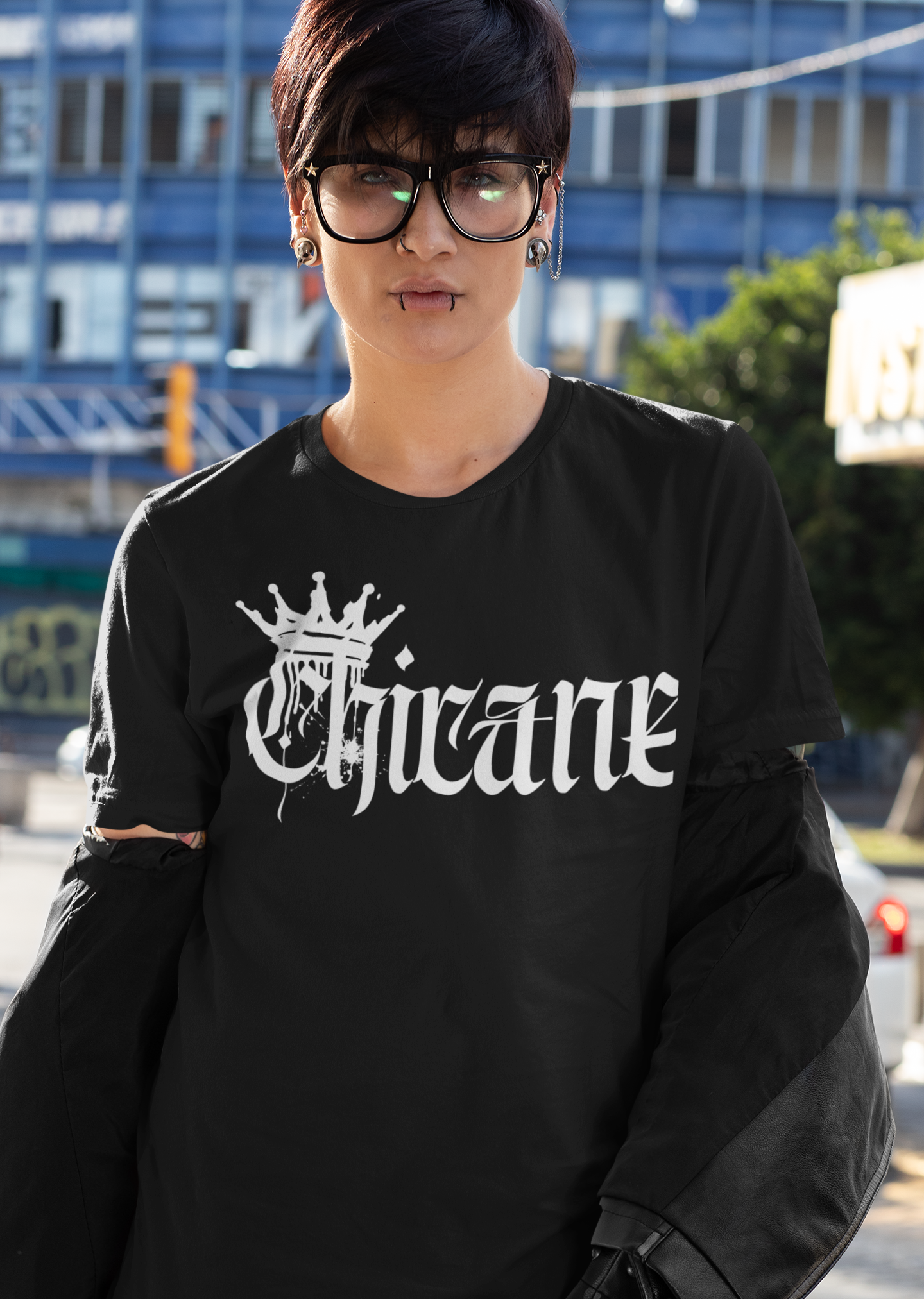 Chicane Intersectional Pride Gear Gender Diversity Streetwear Spray Paint Oversize Deep Drop Shoulder Tee - 190 GSM Oversize Deep Drop Shoulder Tee - 190 GSM