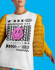 Chicane Graphic Tee Gender Diverse Mexican American Pride Brown Pride Streetwear Style Oversize Deep Drop Shoulder Tee - 190 GSM