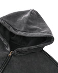 No Tyrants No Billionaires Protest Hoodie Zip-Through Boxy Fleece Hoodie Zip-Through Boxy Hoodie