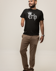 Crip Spray Paint Graphic Tee Disability Pride on Black Oversize Deep Drop Shoulder Tee - 190 GSM