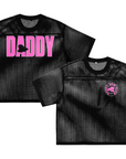 Daddy Dom Club Mesh Tee with Pink Leather Daddy Hat See-through Boxy Net T-shirt See-through Boxy Net T-Shirt