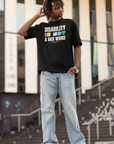 Disability is NOT a bad word Disability Pride Size Inclusive Black Oversize Tee Size Inclusive Oversize Tee