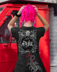 Camiseta gráfica Dyke con hombros caídos, estilo urbano alternativo, Pride Gear, color negro, talla grande, 190 g/m²