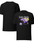 Enby Pride NonBinary Pride Flag Colored Flower Design on Relaxed Fit T-shirt