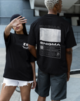 Enigma Streetwear T-Shirt Outsider Shirt Black Oversize Tee Oversize Deep Drop Shoulder Tee - 190 GSM