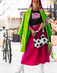 Gaysian & Proud Pink Smiley Face Graphic Tee Black Oversize Deep Drop Shoulder Tee Oversize Deep Drop Shoulder Tee - 190 GSM