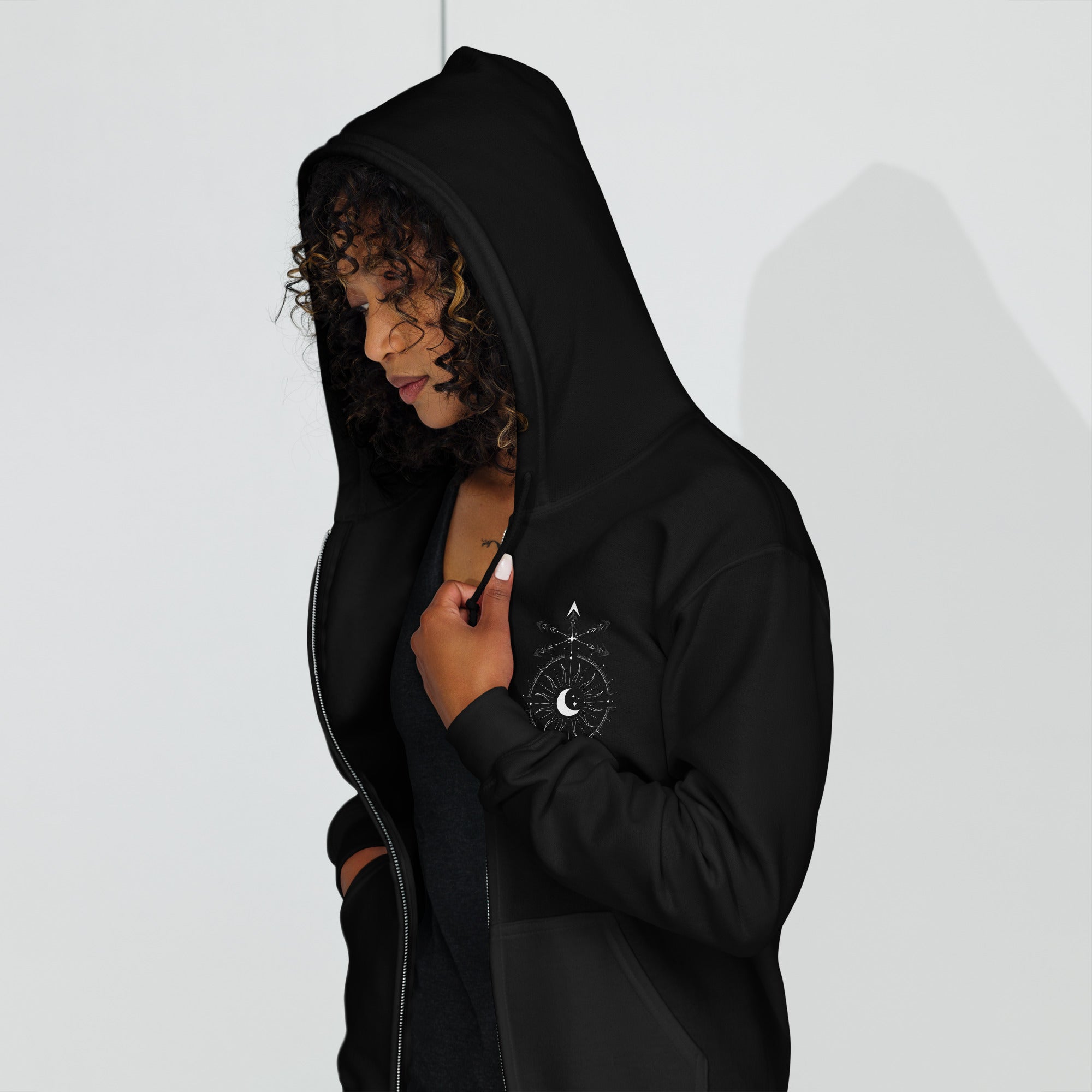 Genderqueer Pride and NonBinary Pride Gender Symbol Sweatshirt heavy blend zip hoodie Heavy Blend Zip Hoodie