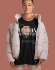 Lesbian Renaissance Graphic Tee Sapphic Pride T-Shirt Black Relaxed Fit T-Shirt Relaxed Fit T-Shirt