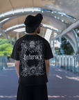 Intersex Pride T-Shirt Memento Mori Black Oversize Deep Drop Shoulder Tee Oversize Deep Drop Shoulder Tee - 190 GSM