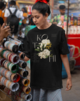 Kothi Pride T-shirt Vintage Flowers Feminine Indian Pride Oversize Deep Drop Shoulder Tee Oversize Deep Drop Shoulder Tee - 190 GSM