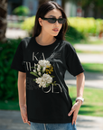 Kathoey Pride Flower Graphic for Thai Pride Third Gender Oversize Deep Drop Shoulder Tee Oversize Deep Drop Shoulder Tee - 190 GSM