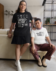 LGBTQIA2S+ Allyship Streetwear Style Front Graphic Tee Oversize Deep Drop Shoulder Tee - 190 GSM