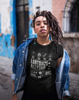 LGBTQIA2S+ Allyship Streetwear Style Front Graphic Tee Oversize Deep Drop Shoulder Tee - 190 GSM