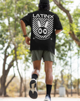 Camiseta de orgullo interseccional latino, moda urbana, camiseta negra de gran tamaño con lavado ácido, 250 g/m²