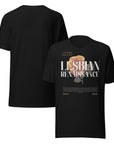 Lesbian Renaissance Graphic Tee Sapphic Pride T-Shirt Black Relaxed Fit T-Shirt Relaxed Fit T-Shirt