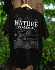 Nature is Asexual Pride Nature is LGBTQIA+ Series Oversize Deep Drop Shoulder Tee Oversize Deep Drop Shoulder Tee - 190 GSM