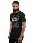 Nature is Bisexual Pride T-Shirt Graphic on front of Relaxed Fit T-Shirt