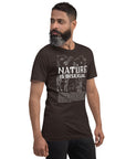 Nature is Bisexual Pride T-Shirt Graphic on front of Relaxed Fit T-Shirt