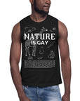 Nature is Gay T-Shirt for Pride Everyday on Black Relaxed Fit Sleeveless Tank Top Relaxed Fit Sleeveless Tank Top