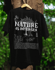Nature is Intersex Pride Shirt Oversize Deep Drop Shoulder Tee Oversize Deep Drop Shoulder Tee - 190 GSM