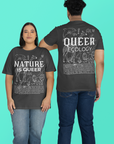 Queer Ecology Graphic Tee Queerness in Nature Vintage Wash Frayed T-Shirt Vintage Wash Frayed T-Shirt
